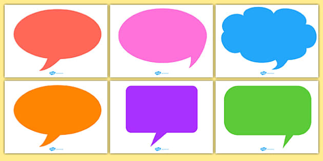? Editable Speech Bubbles (Lehrer gemacht) - Twinkl