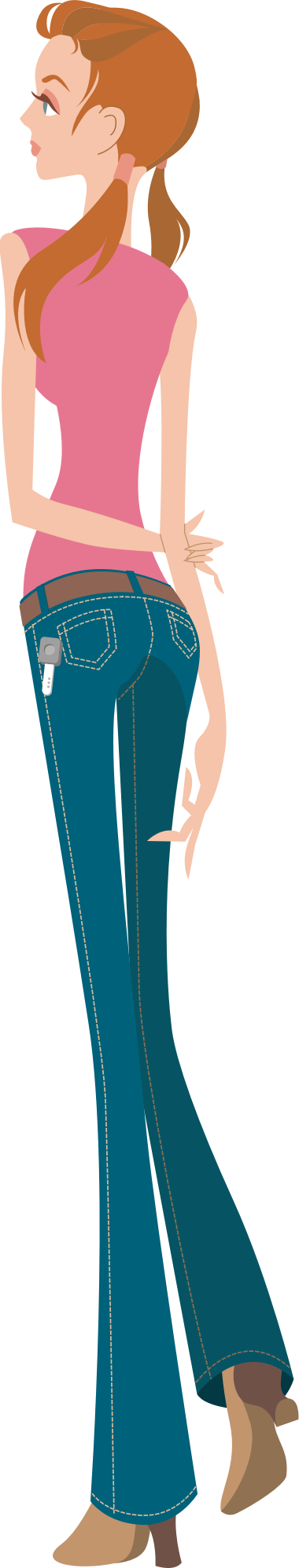 Tall Girl - Openclipart