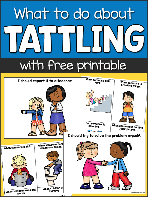 How to Handle Tattling in Preschool - PreKinders Preschool Activities