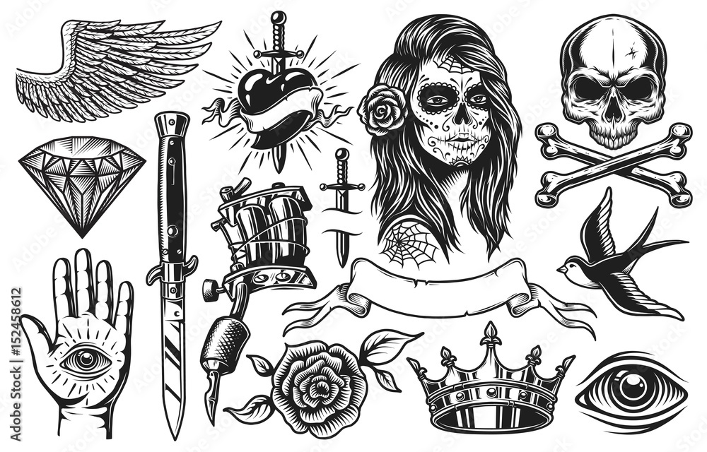 tattoo images black and white