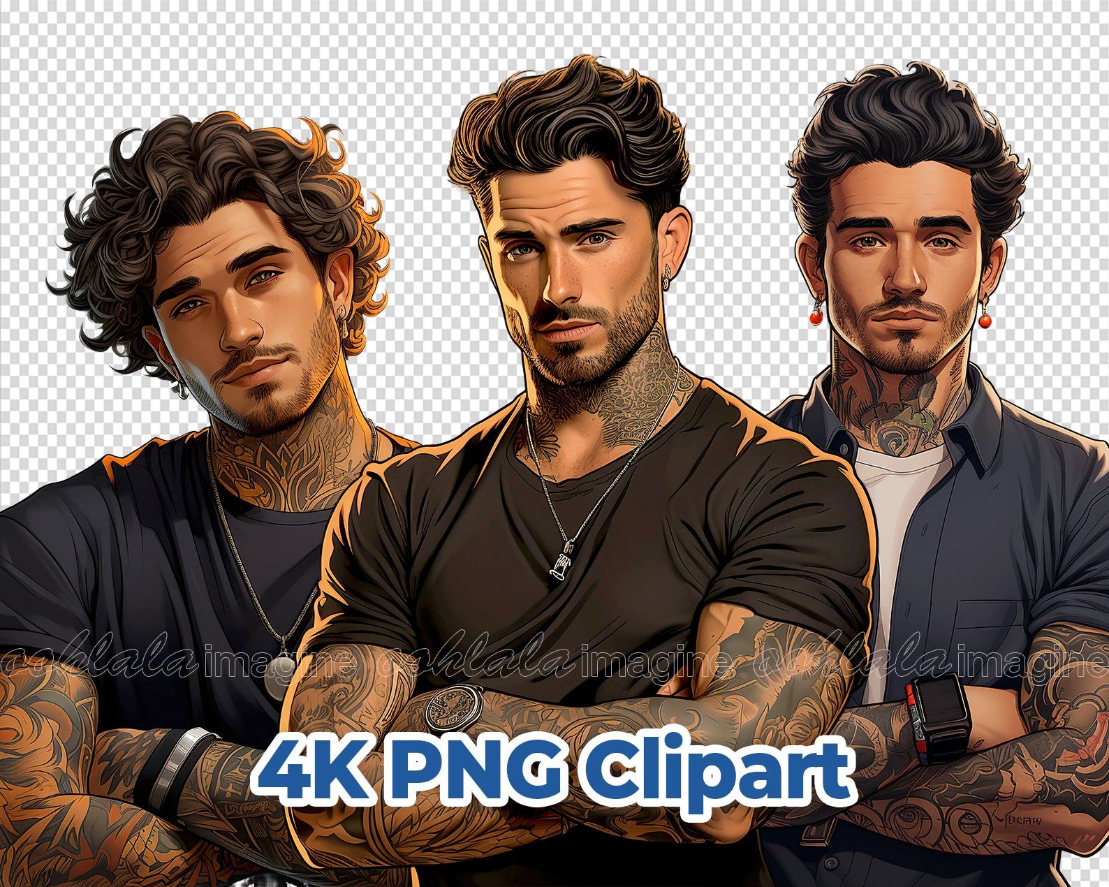 tattooed cliparts