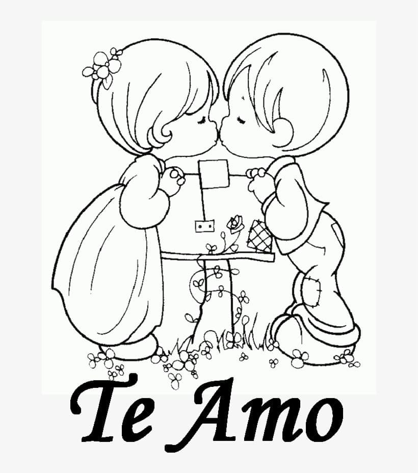 te amo coloring pages
