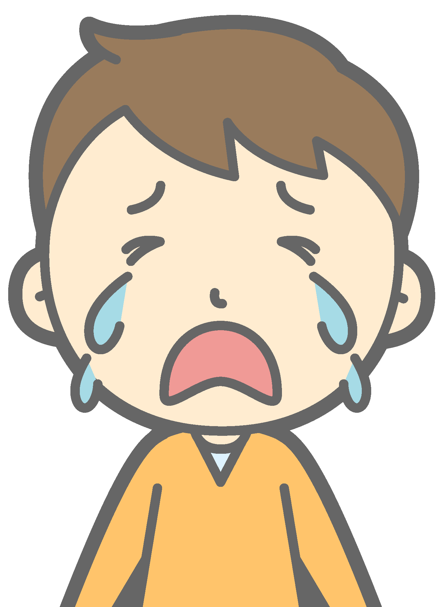 Kid in tears - Free vector clipart images on clipart library.com