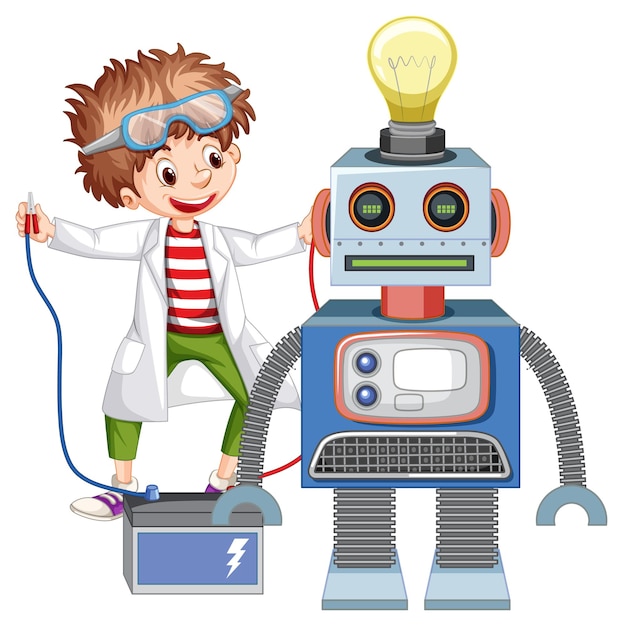 technology boy cliparts