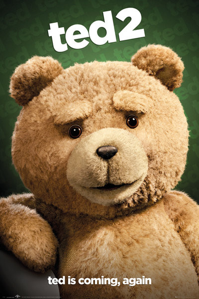 Poster Ted 2 - Close Up | Wall Art | 3+1 FREE | Europosters