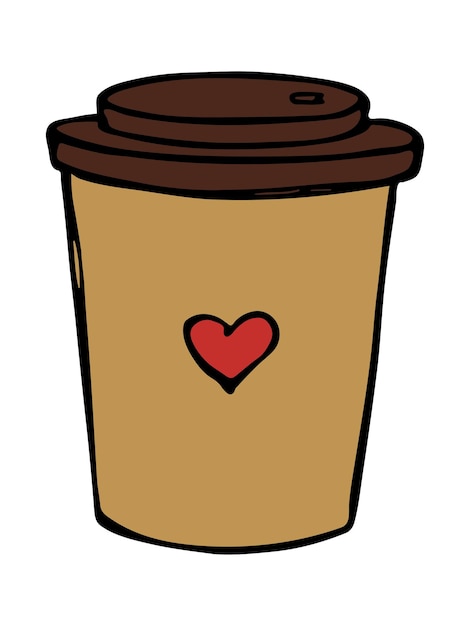 Süße Tasse Tee oder Kaffee Illustration Einfache Tasse Cliparts ...