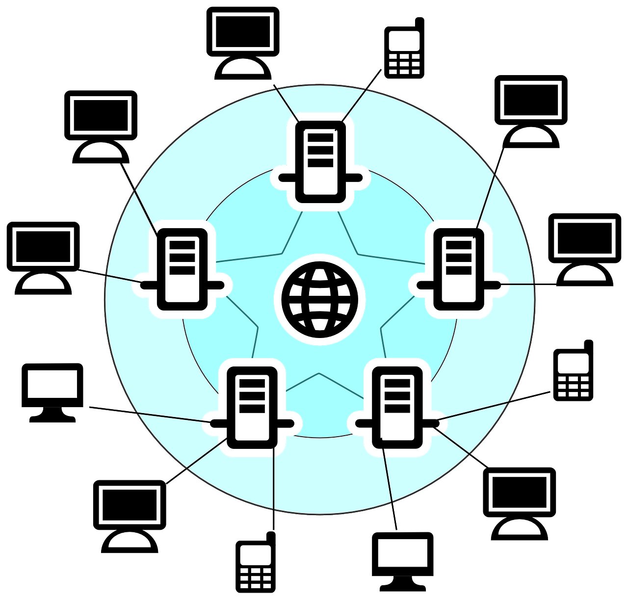 telephone network cliparts