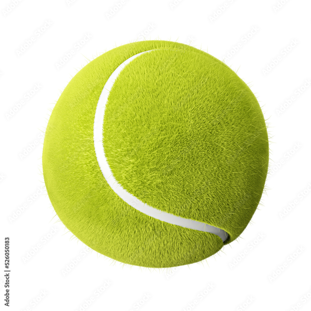 Poster, Wandbilder Tennis ball . PNG file . 3D rendering ., 40x40 cm