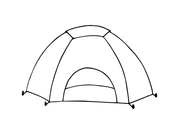 tent outline cliparts