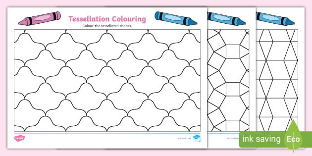 tessellation patterns coloring pages