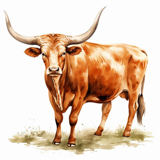 texas longhorn clipart