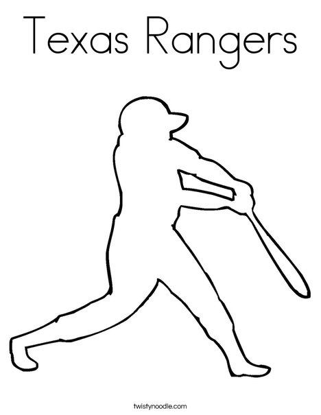 texas rangers coloring pages