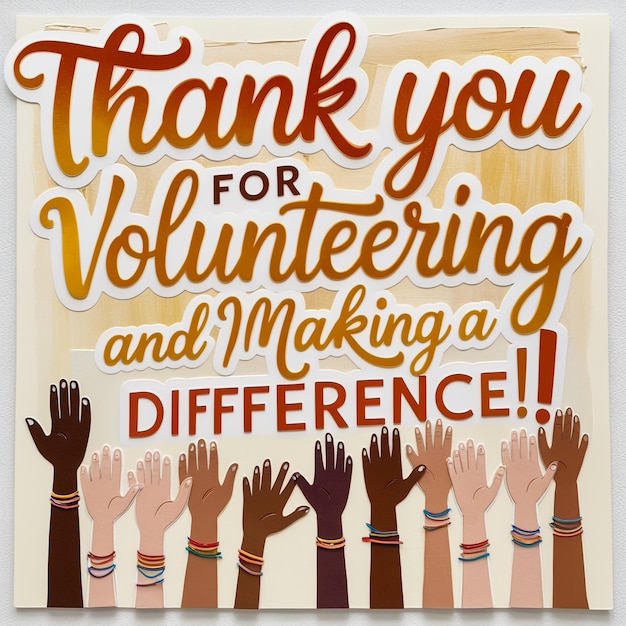 thank you volunteer clipart