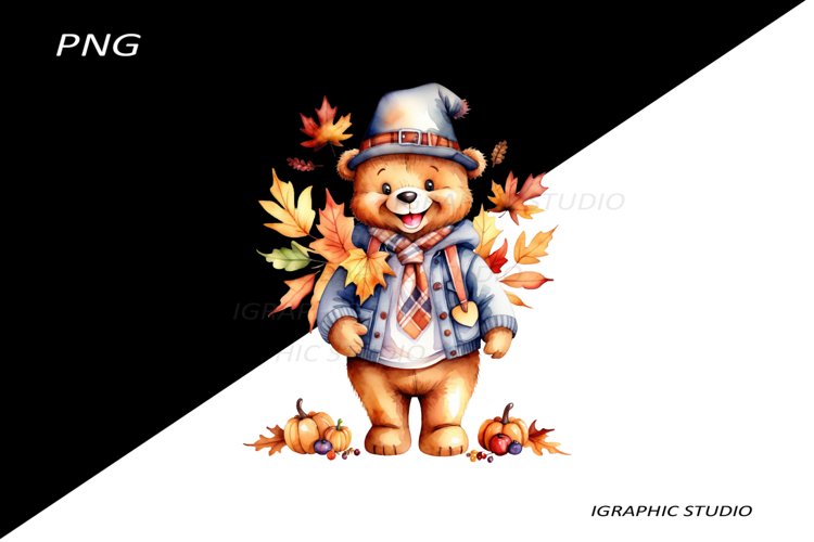 thanksgiving bear cliparts