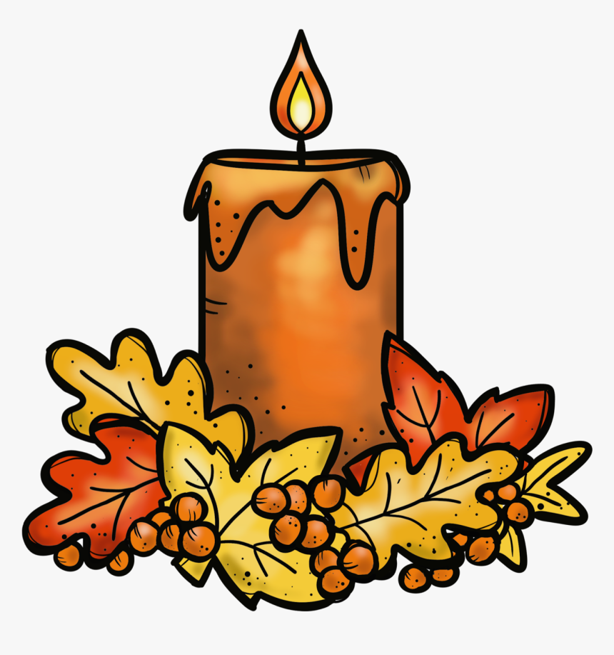 thanksgiving candle cliparts