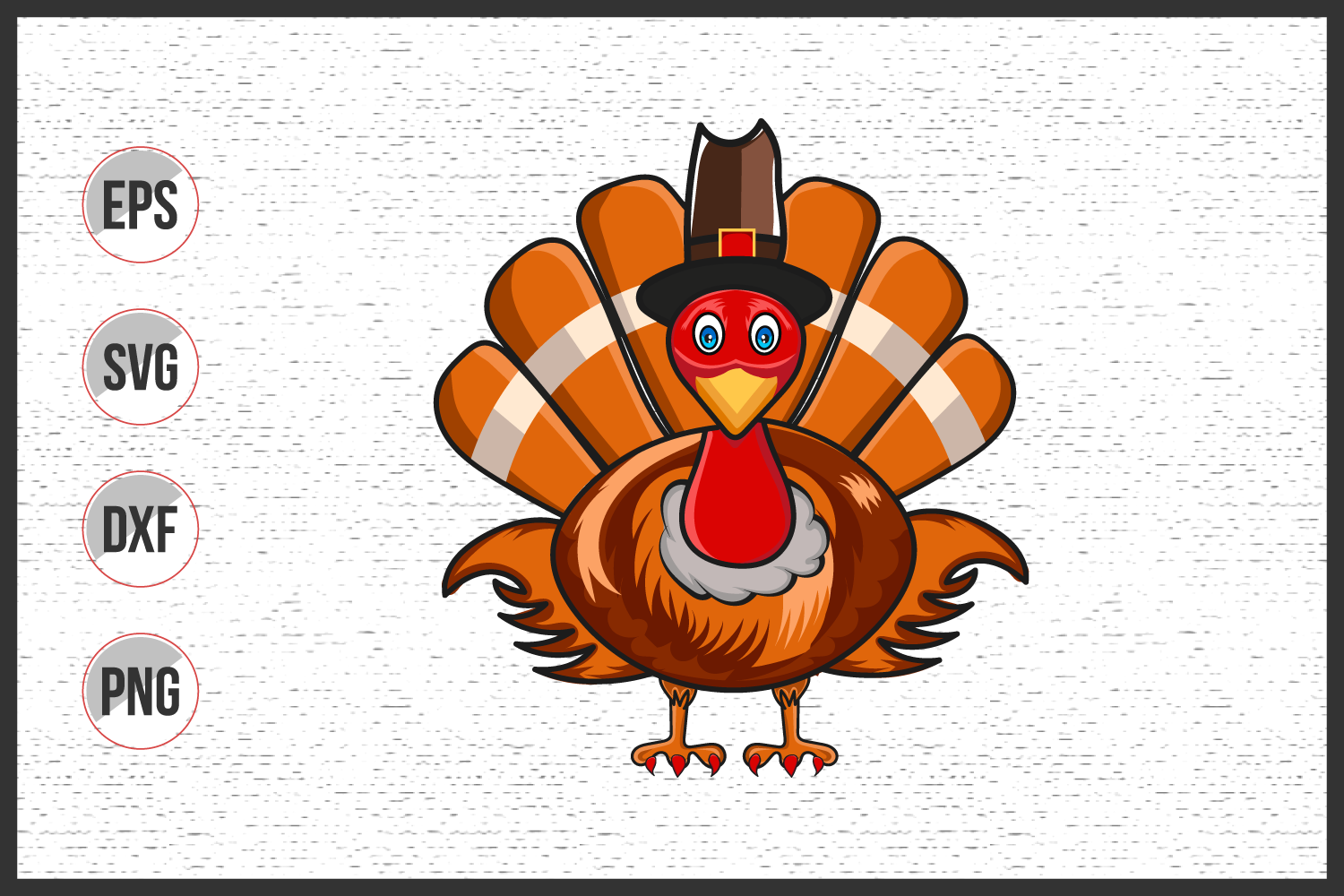 thanksgiving turkey vector art with svg By uniquesvg99 | TheHungryJPEG