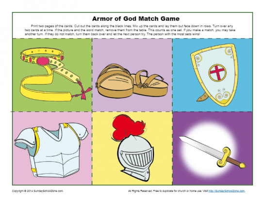 the armour of god for kids