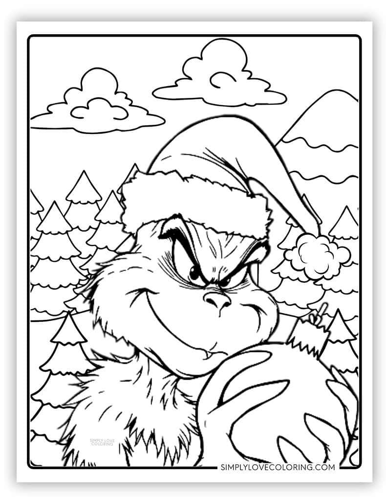 the grinch coloring pages printable