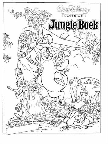 the jungle book coloring pages