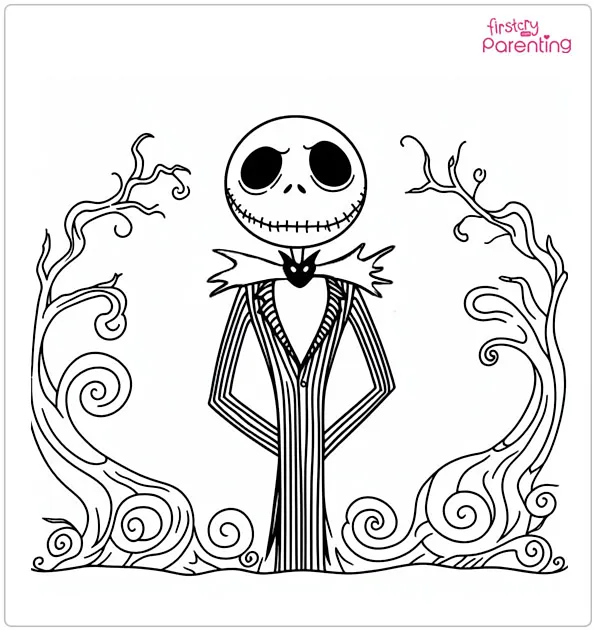 the nightmare before christmas coloring pages