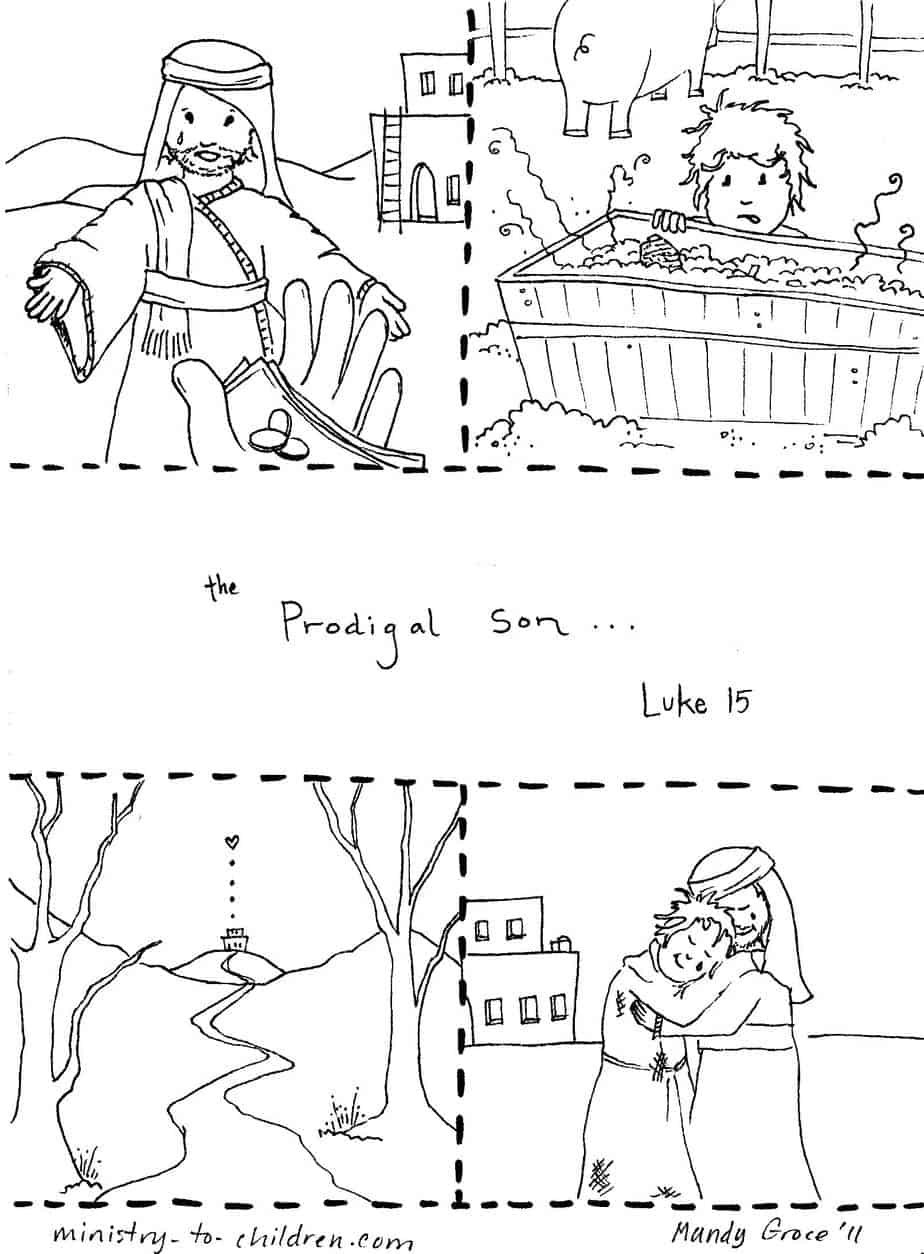 the prodigal son coloring pages