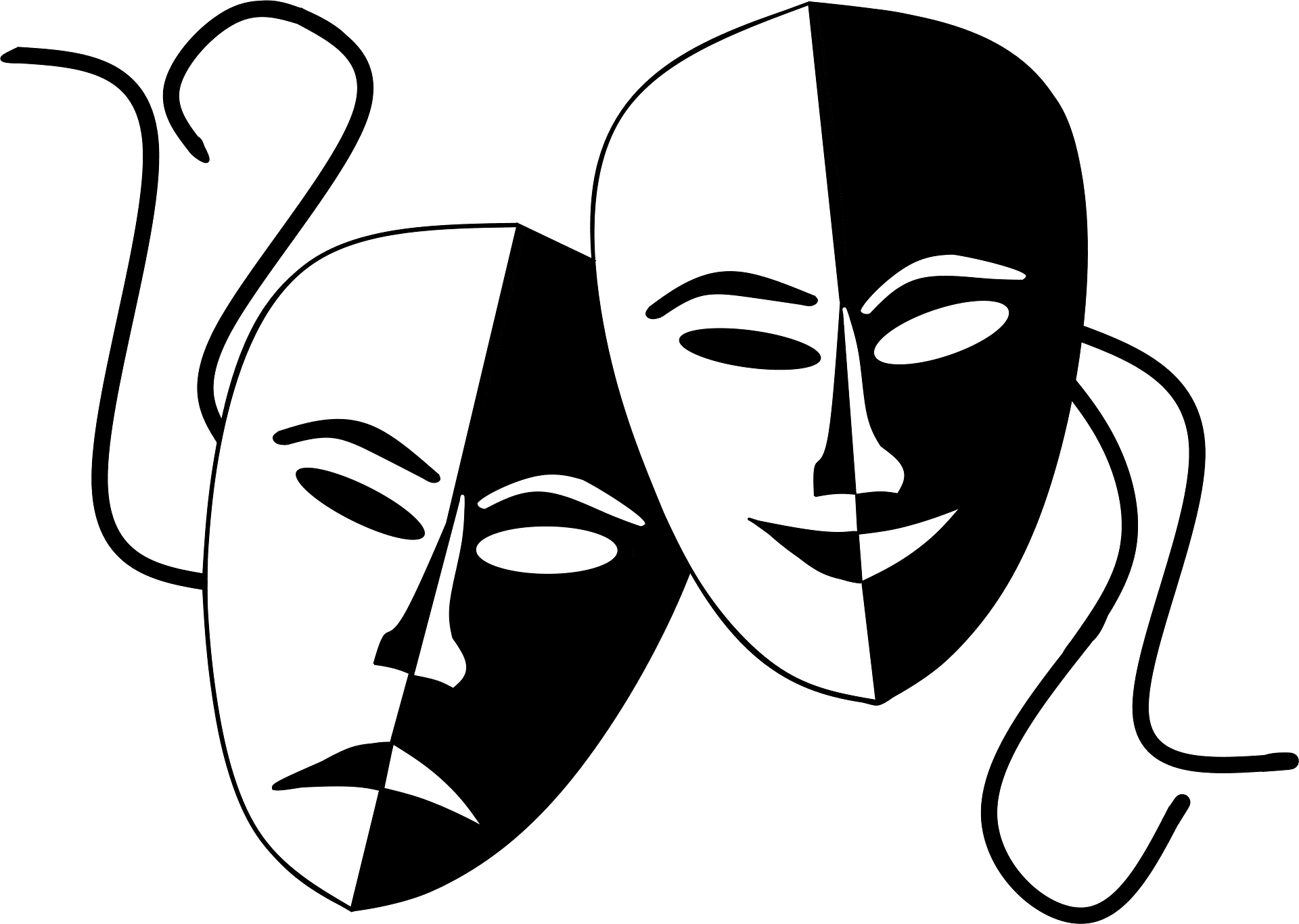 theatre masks clipart