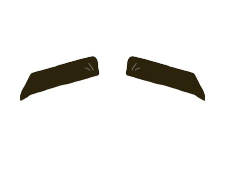thick eyebrows cliparts