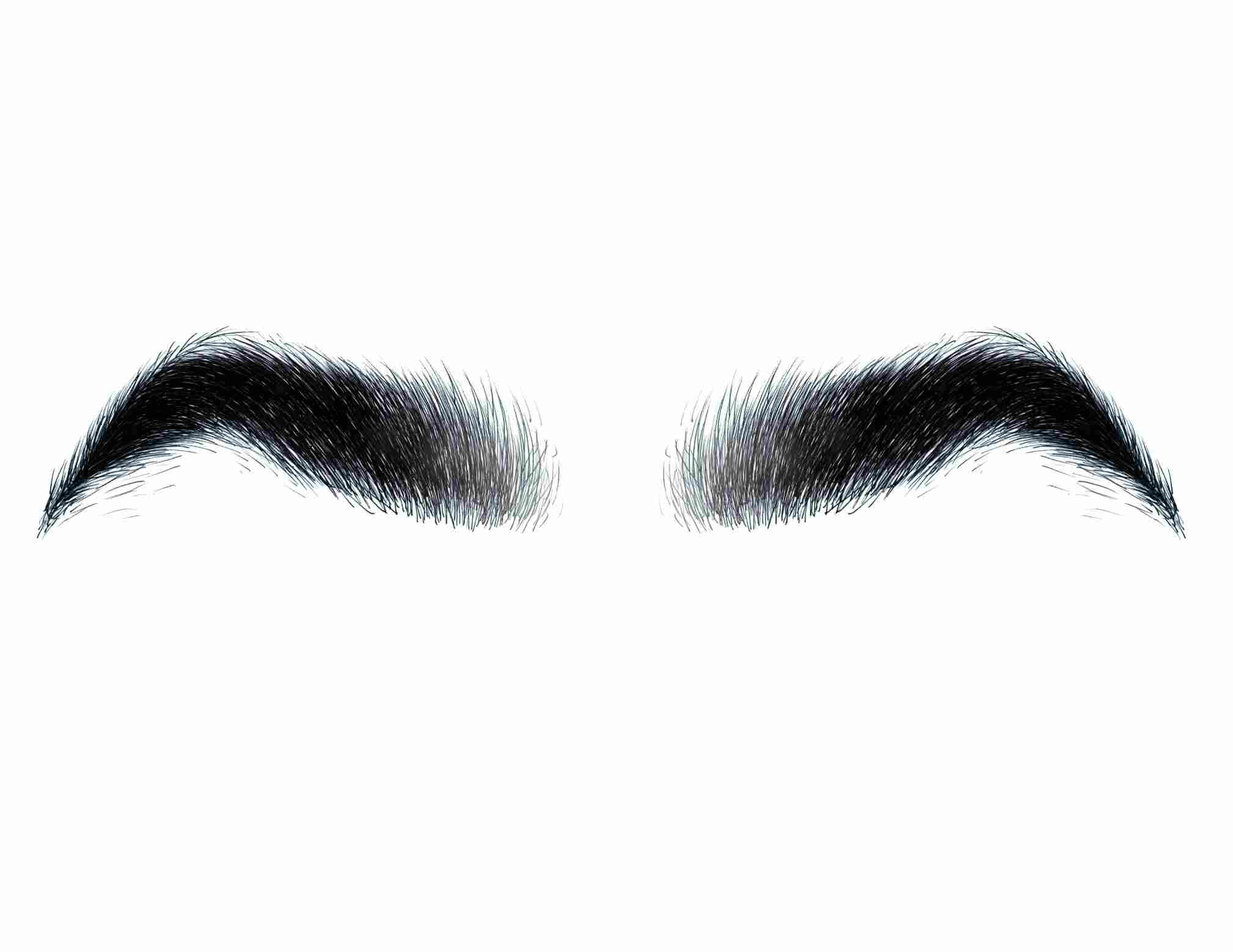 thick eyebrows cliparts