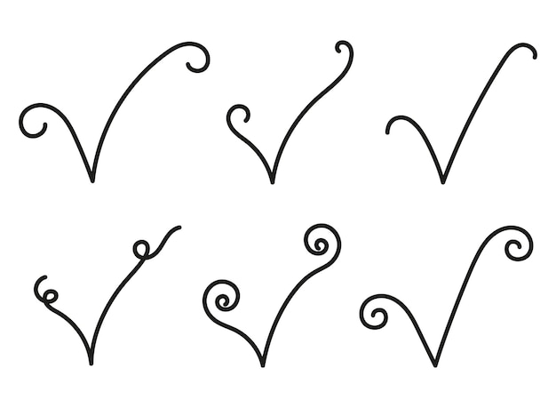 thin swirl cliparts