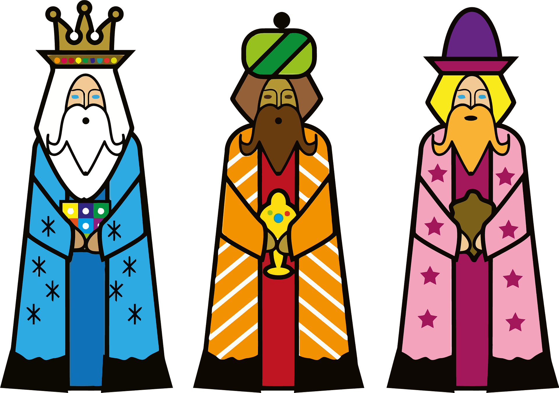 Three Wise Men - Free vector clipart images on clipart library.com