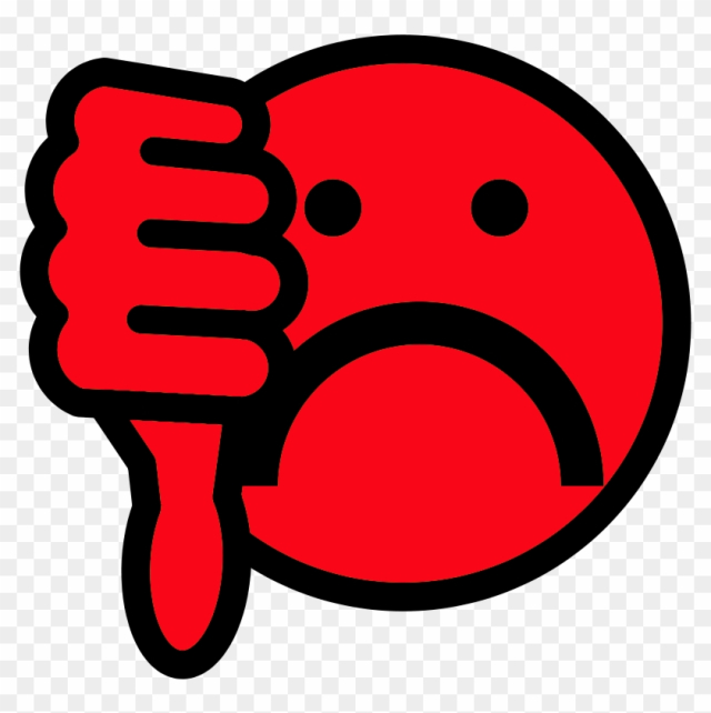 thumbs down clipart