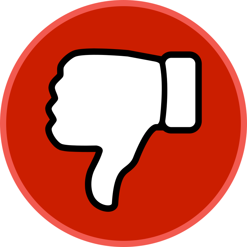 thumbs down cliparts
