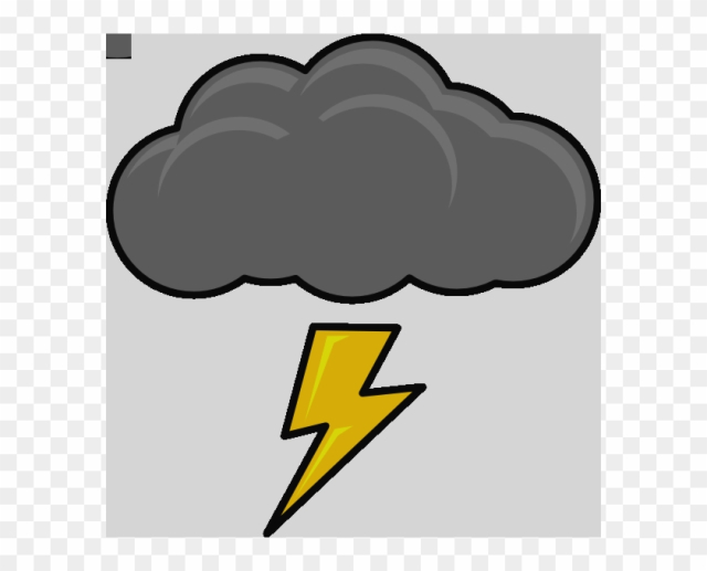 Free: Cloud With Lightning Bolt Clip Art At Clker Cloud Lightning ...