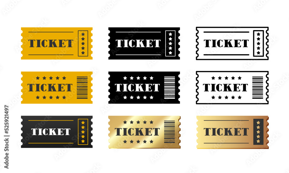 tickets clipart