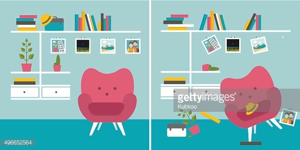 Tidy Und Untidy Room. Stock Clipart | Royalty-Free | FreeImages