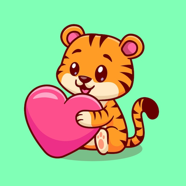 tiger valentine cliparts