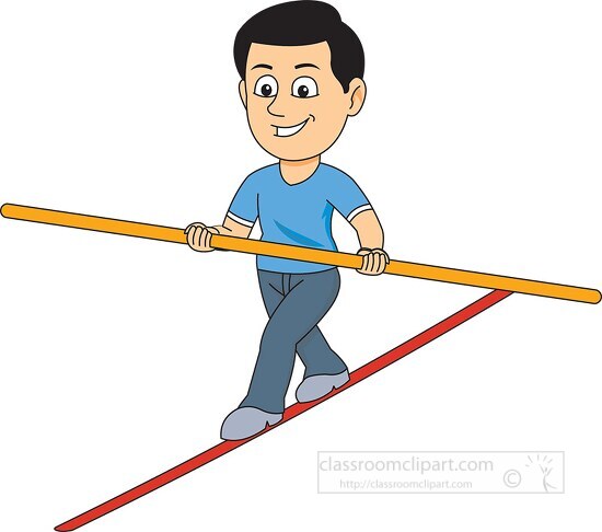 tightrope cliparts