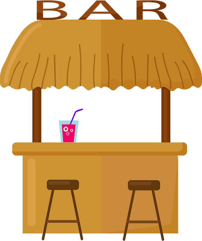 tiki bar cliparts