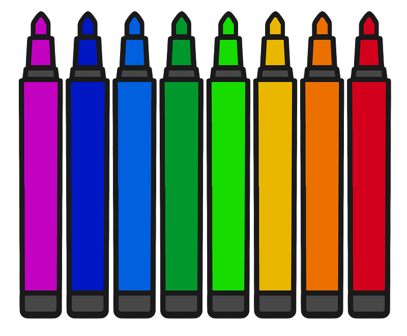 Felt-tip pens - Free vector clipart images on clipart library.com