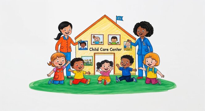 toddler daycare cliparts