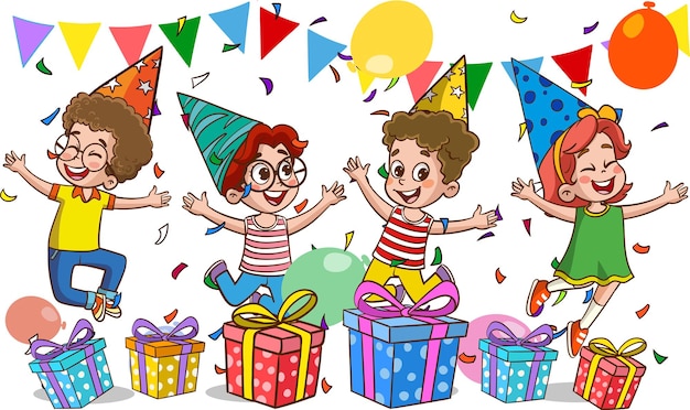 toddler party cliparts