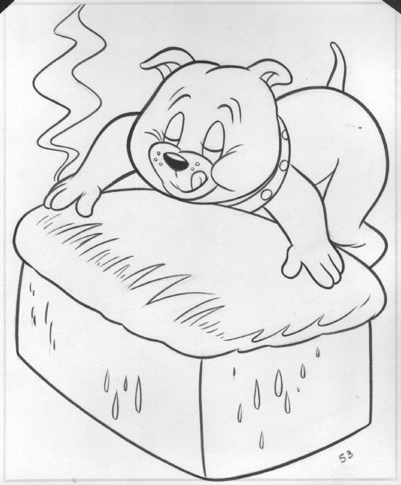 tom and jerry spike coloring pages