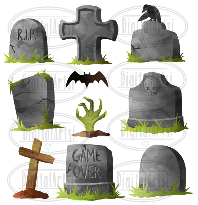 Tombstone Graphics Set – Digitalartsi
