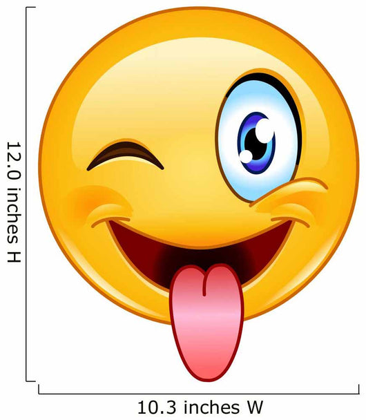 Tongue Out Emoticon Wall Decal - WallMonkeys.com – Wallmonkeys