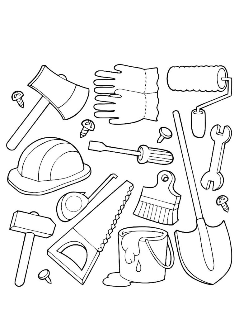tool coloring page