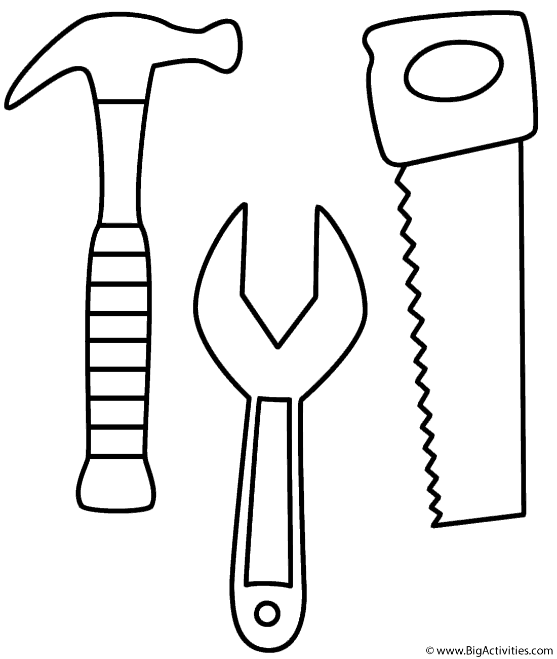 tool coloring page