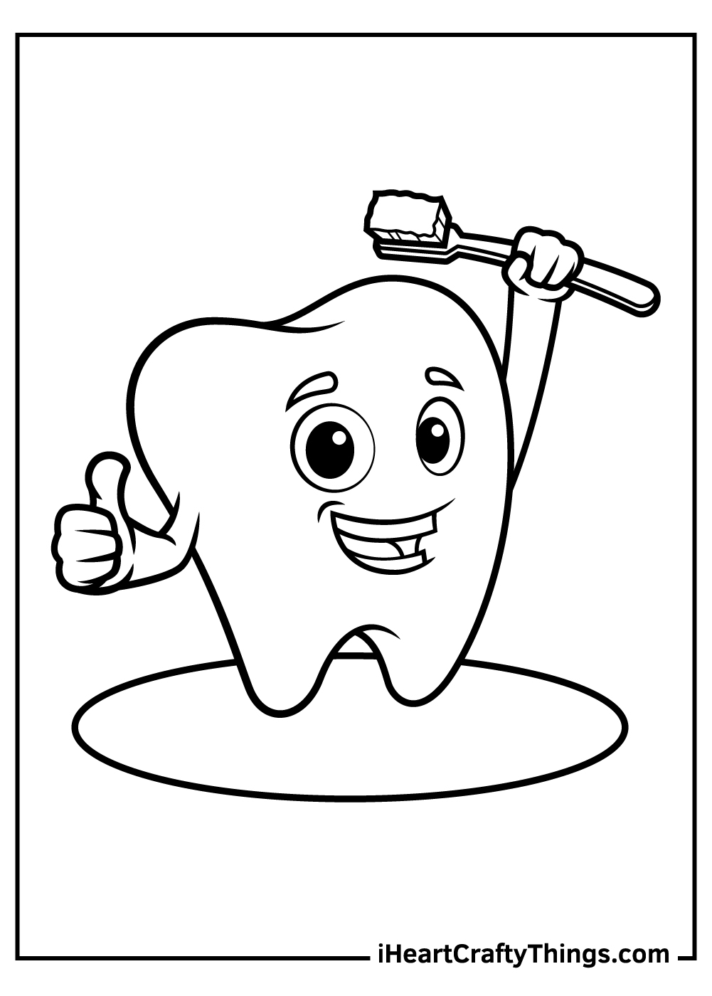 15 Tooth Coloring Pages (100% Free Printables)