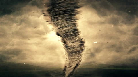 tornado storm (3d animation) | Stock Video | Pond5