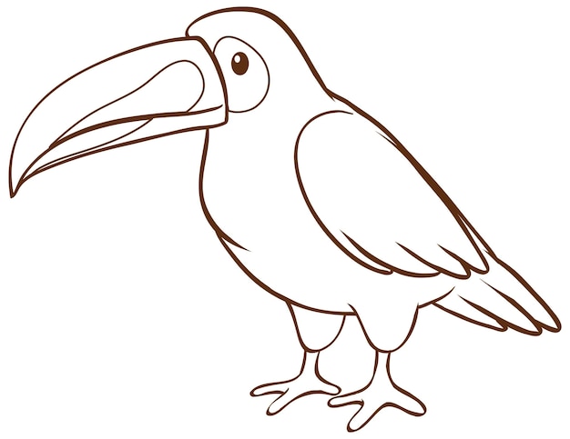 toucan outline