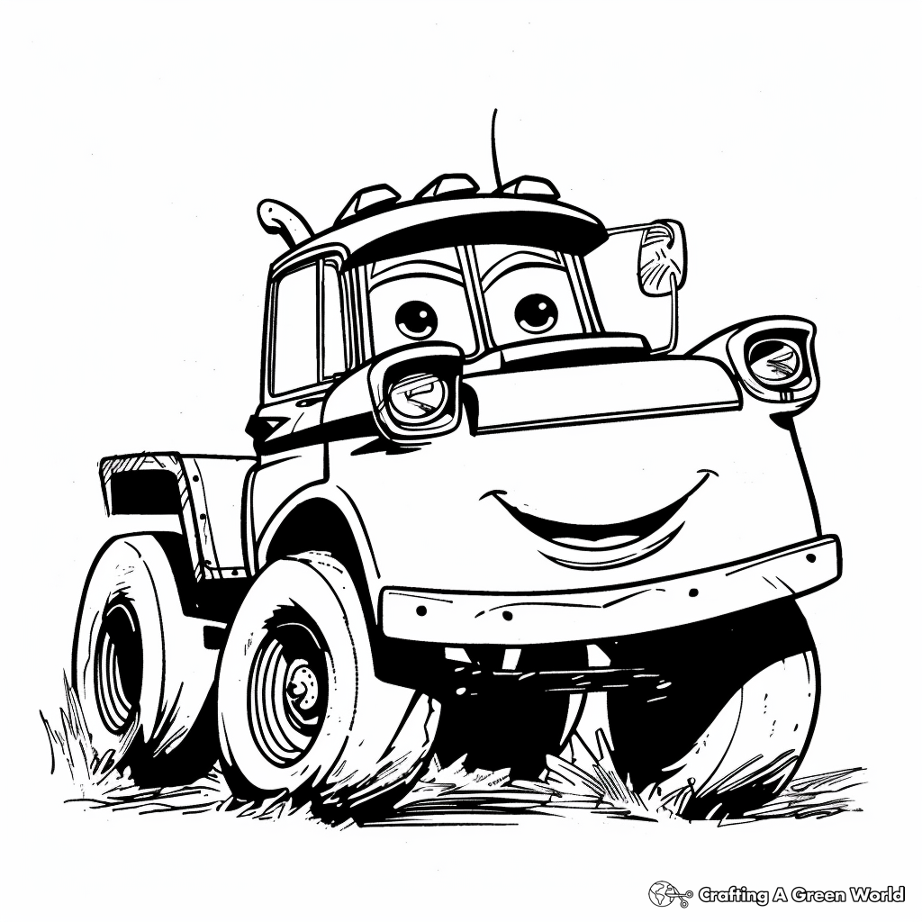 tow mater coloring pages free